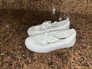 Vans Authentic True White Canvas Skate Shoes